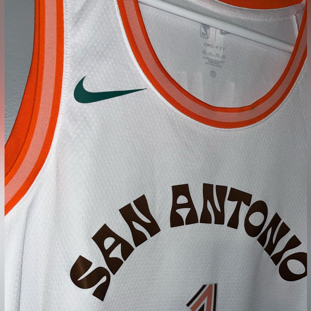 San Antonio Spurs Victor Wembanyama Authentic Nike Swingman City Edition Jersey - Picture 7 of 9